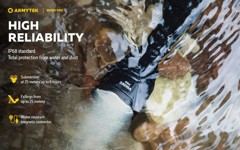 Armytek Viking Pro Magnet USB Extended Set – 2200/2050 Lumens  NYCTALOPE  