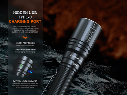 Lampe Torche Laser Fenix HT30R – 500 Lumens  NYCTALOPE  