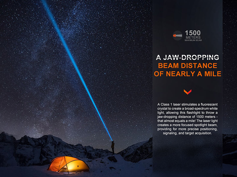 Lampe Torche Laser Fenix HT30R – 500 Lumens  NYCTALOPE  