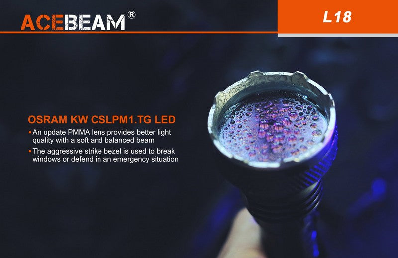 Lampe Torche Acebeam L18 – 1500 Lumens
