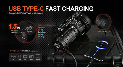 Lampe Torche Acebeam X75 – 80000 Lumens  NYCTALOPE  