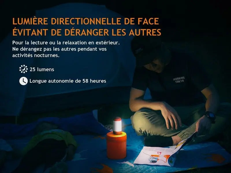 Lanterne Fenix CL26R – 400 Lumens - Rechargeable  NYCTALOPE  