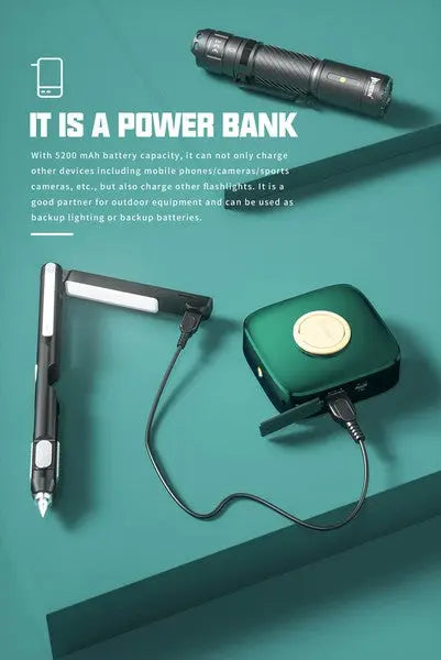 Lanterne + PowerBank Rechargeable Wuben F5 – 500 Lumens - NYCTALOPE