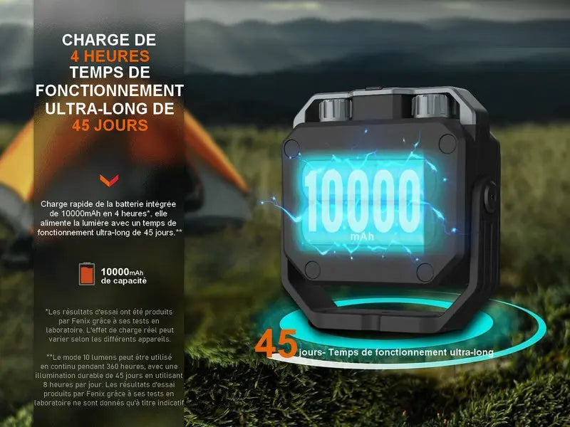 Lanterne multifonctions Fenix CL28R – 2000 Lumens – Lumière rouge  NYCTALOPE  