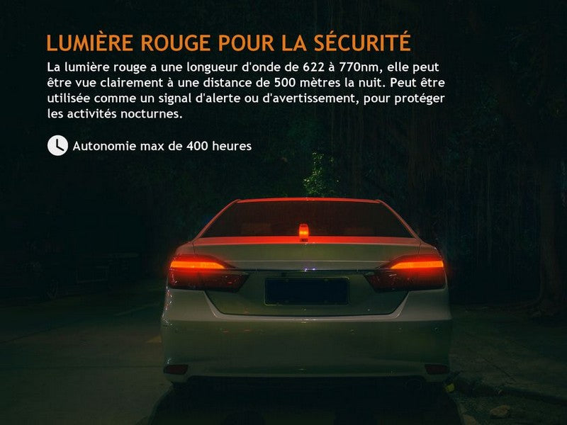 Lanterne Fenix CL26R – 400 Lumens - Rechargeable  NYCTALOPE  