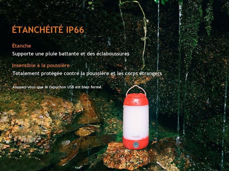 Lanterne Fenix CL26R – 400 Lumens - Rechargeable  NYCTALOPE  