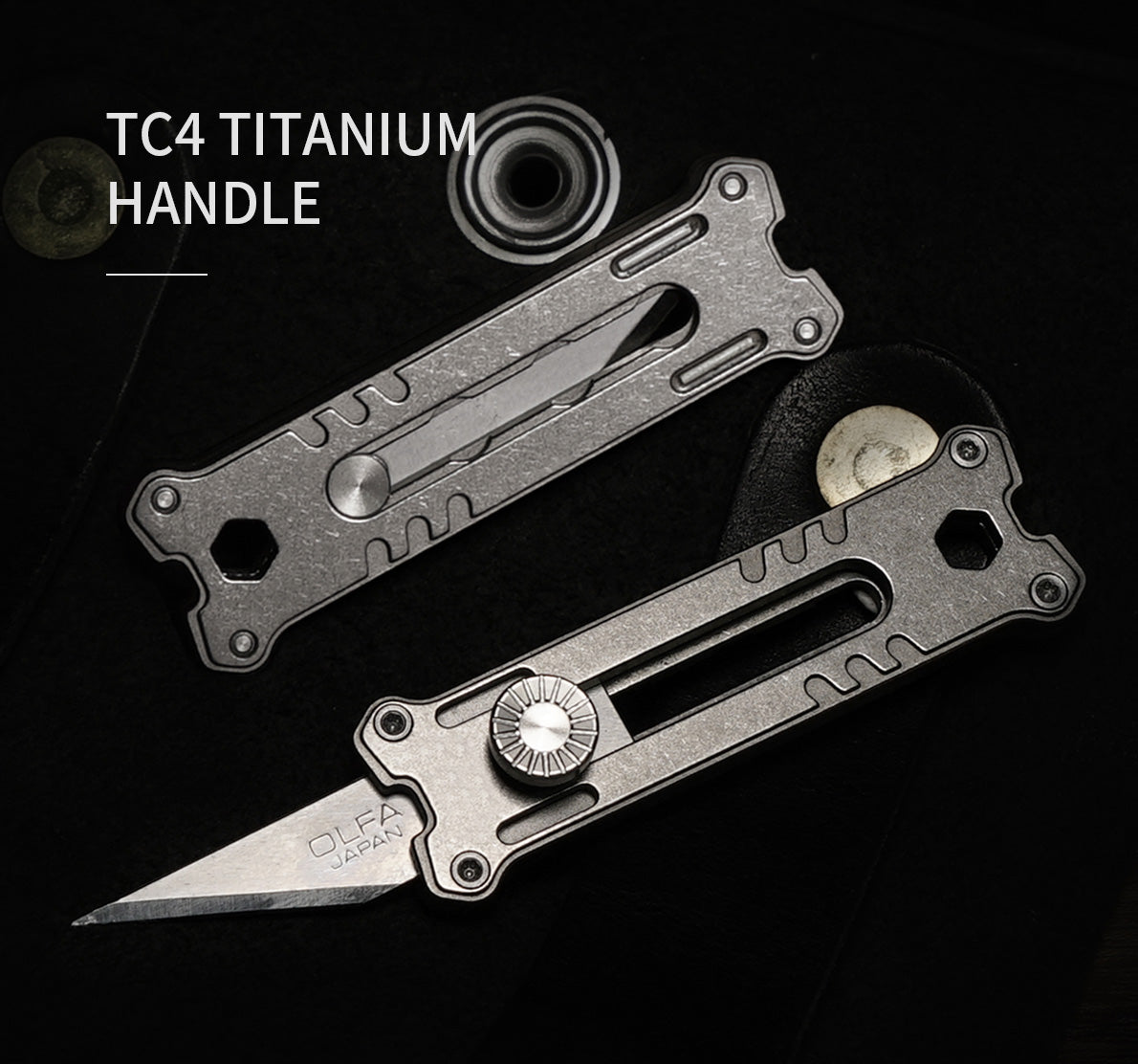 Mini Couteau MecArmy EK12 / EK12T Titane - NYCTALOPE