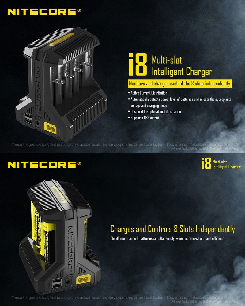 Chargeur Intellicharger Nitecore I8  NYCTALOPE  