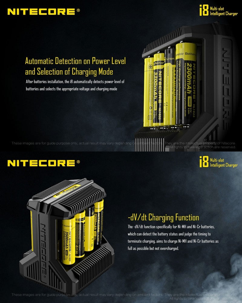 Chargeur Intellicharger Nitecore I8  NYCTALOPE  