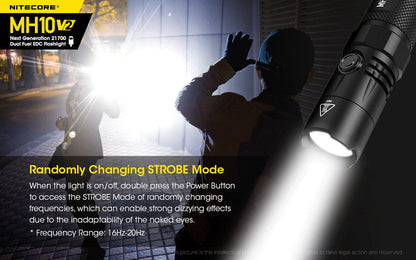 Lampe Torche Nitecore MH10V2 – 1200 Lumens - Rechargeable  NYCTALOPE  