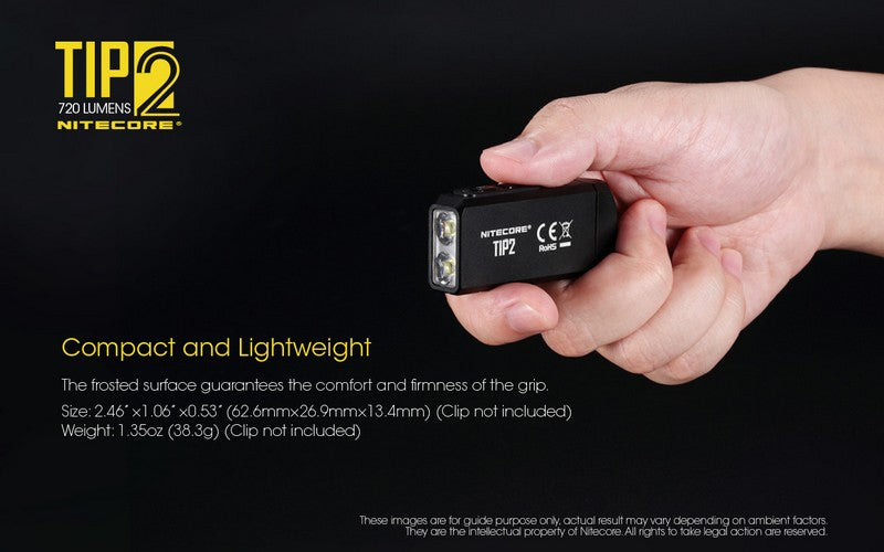 Lampe Nitecore TIP2 - 720 Lumens - Rechargeable  NYCTALOPE  