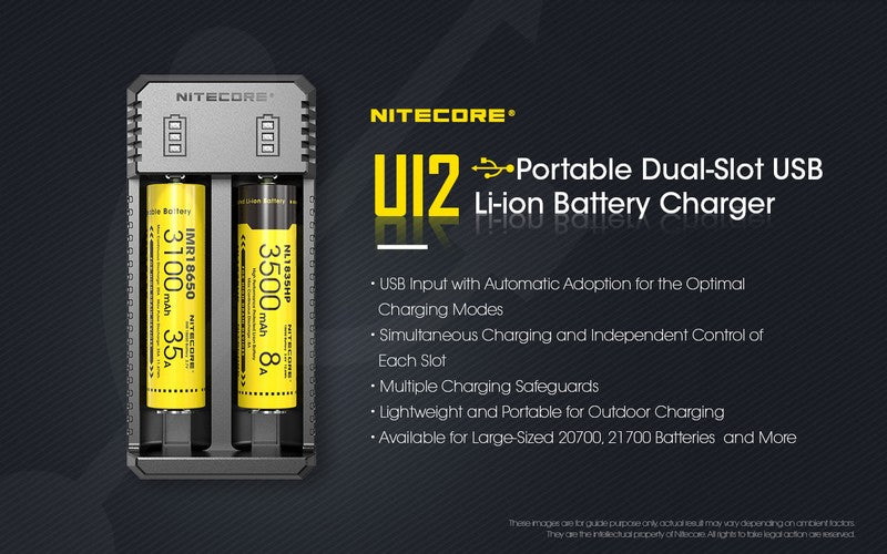 Chargeur Nitecore UI2 pour batteries Li-ion/IMR  NYCTALOPE  