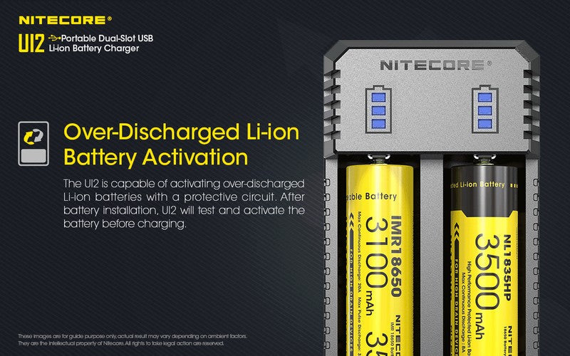 Chargeur Nitecore UI2 pour batteries Li-ion/IMR  NYCTALOPE  
