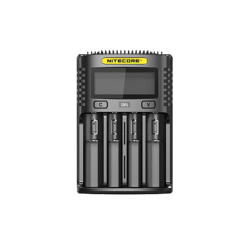 Chargeur Nitecore Intelligent USB UM4 pour batteries Li-ion, IMR, LifePO4, Ni-MH, Ni-Cd  NYCTALOPE  