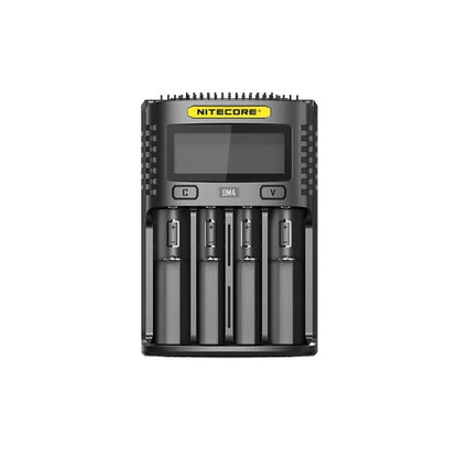 Chargeur Nitecore Intelligent USB UM4 pour batteries Li-ion, IMR, LifePO4, Ni-MH, Ni-Cd  NYCTALOPE  