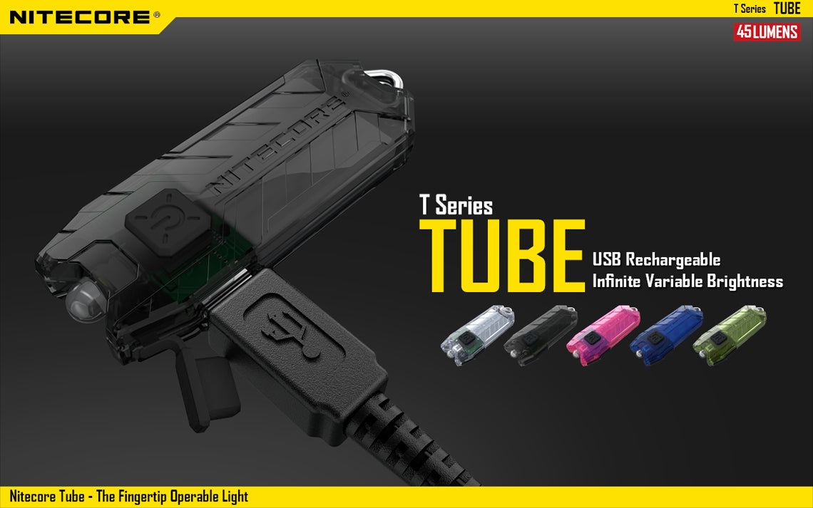 Lampe Torche Nitecore Tube - Ultra légère et rechargeable - 45 Lumens - NYCTALOPE