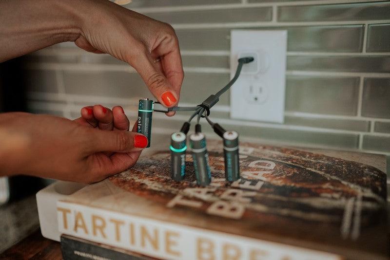 Batteries Paleblue Lithium D, LR20 – 5000mAh – Rechargeable Type-C – 1.5V Paleblue