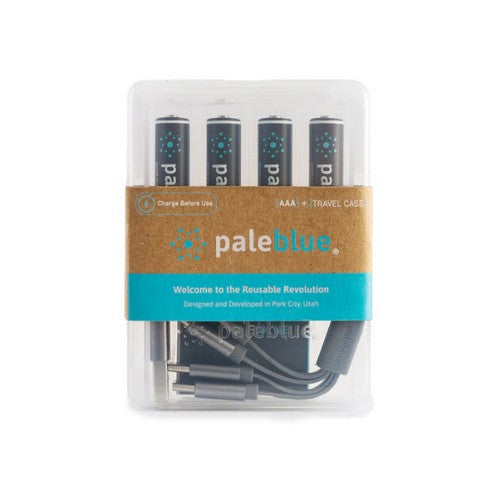Batteries Paleblue Lithium AAA, LR03 – 640mAh – Rechargeable Type-C – 1.5V  NYCTALOPE  
