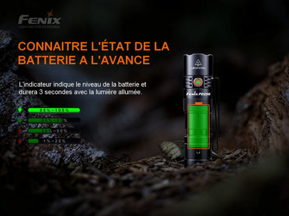 Lampe Torche Fenix PD25R – 800 Lumens  NYCTALOPE  