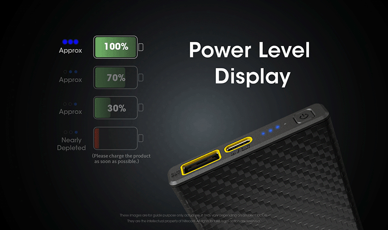 Powerbank Nitecore CARBO 10000 – 10 000mAh  NYCTALOPE  