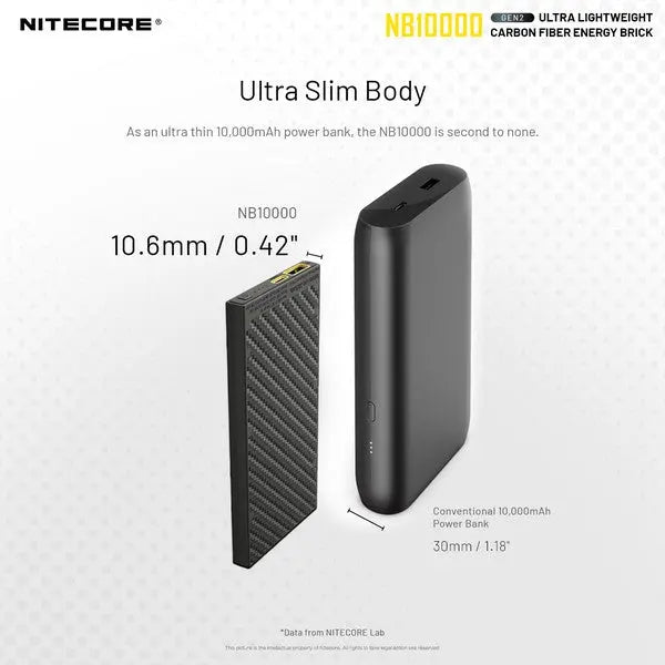 Powerbank Nitecore NB10000 GEN2 – 10 000mAh  NYCTALOPE  