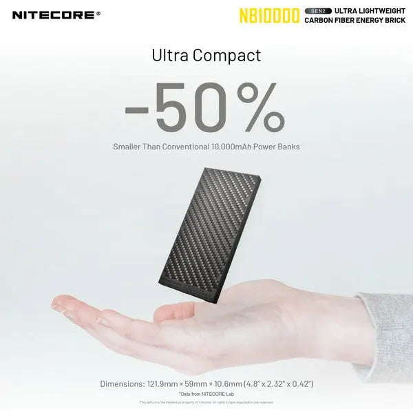 Powerbank Nitecore NB10000 GEN2 – 10 000mAh  NYCTALOPE  