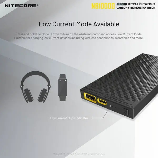 Powerbank Nitecore NB10000 GEN2 – 10 000mAh  NYCTALOPE  