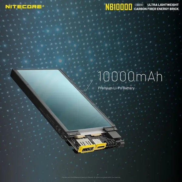Powerbank Nitecore NB10000 GEN2 – 10 000mAh  NYCTALOPE  
