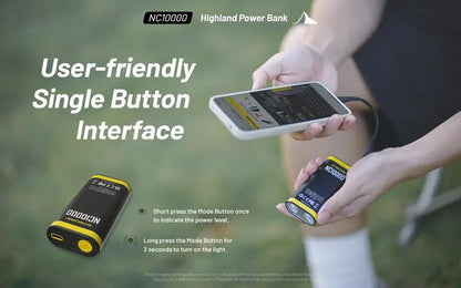Powerbank Nitecore NC10000 – 10 000mAh - 50 Lumens  NYCTALOPE  