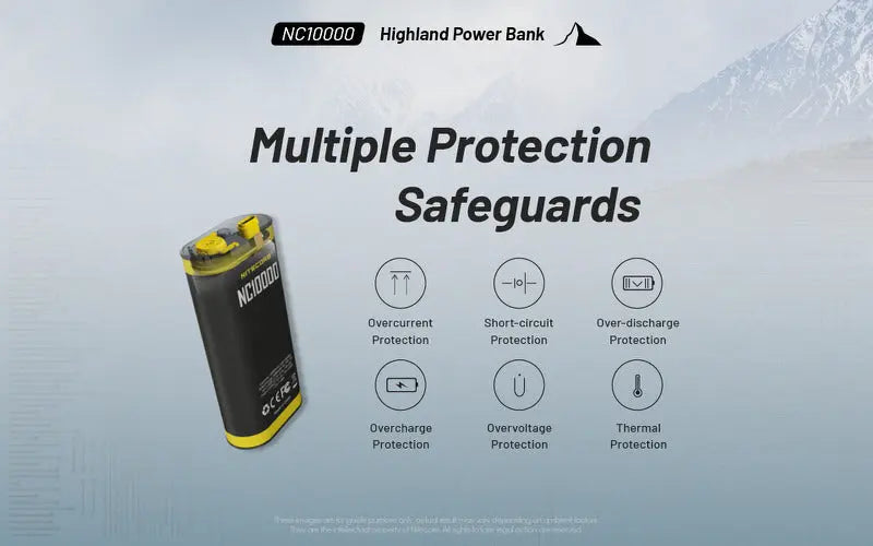 Powerbank Nitecore NC10000 – 10 000mAh - 50 Lumens  NYCTALOPE  