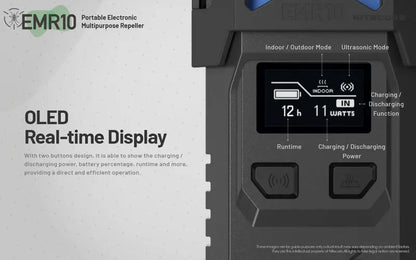Répulsif Anti-moustique électronique Nitecore EMR10 - Multifonctions - Rechargeable  NYCTALOPE  