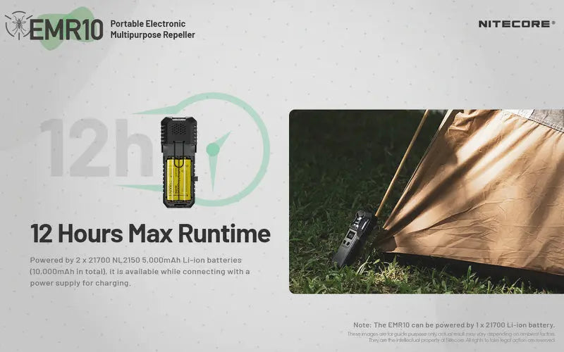 Répulsif Anti-moustique électronique Nitecore EMR10 - Multifonctions - Rechargeable  NYCTALOPE  