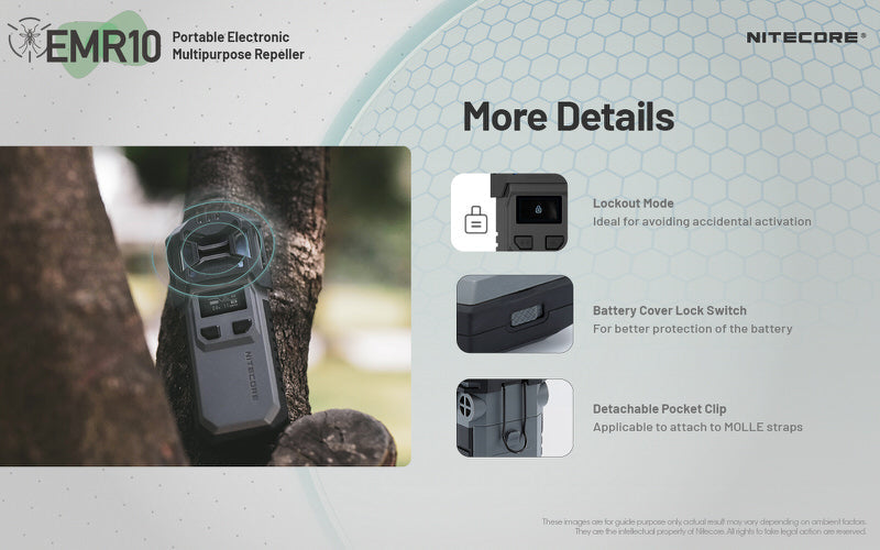 Répulsif Anti-moustique électronique Nitecore EMR10 - Multifonctions - Rechargeable Nitecore