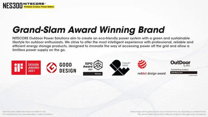 Station d'alimentation portable Batterie Nitecore NES300 - 86400mAh  NYCTALOPE  