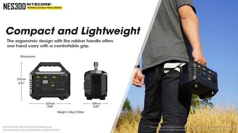 Station d'alimentation portable Batterie Nitecore NES300 - 86400mAh  NYCTALOPE  
