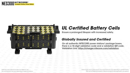 Station d'alimentation portable Batterie Nitecore NES300 - 86400mAh  NYCTALOPE  