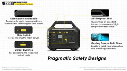 Station d'alimentation portable Batterie Nitecore NES300 - 86400mAh  NYCTALOPE  