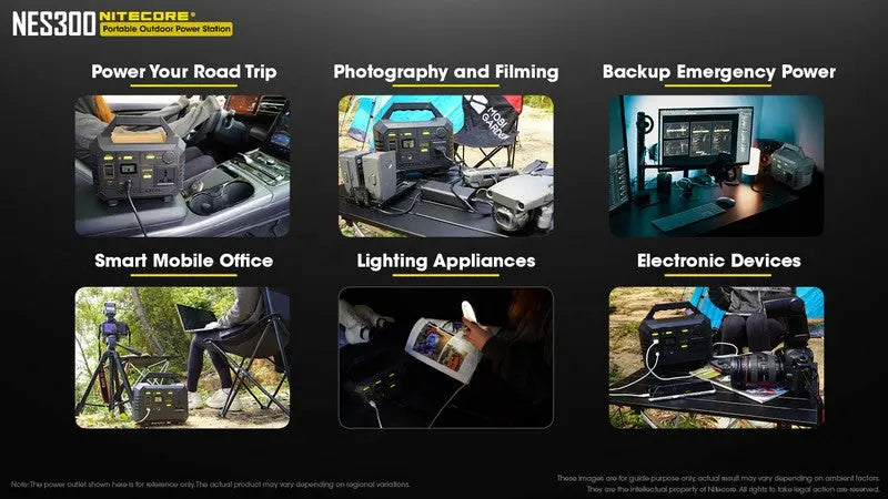 Station d'alimentation portable Batterie Nitecore NES300 - 86400mAh  NYCTALOPE  