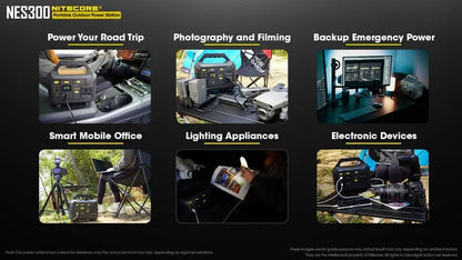 Station d'alimentation portable Batterie Nitecore NES300 - 86400mAh  NYCTALOPE  