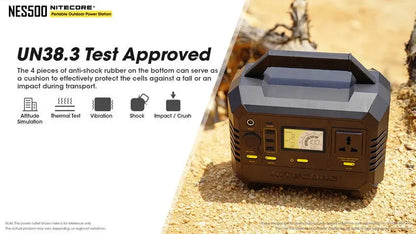 Station d'alimentation portable Batterie Nitecore NES500 – 144000mAh  NYCTALOPE  