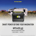 Station d'alimentation portable Batterie Nitecore NPS400 - 117000mAh  NYCTALOPE  