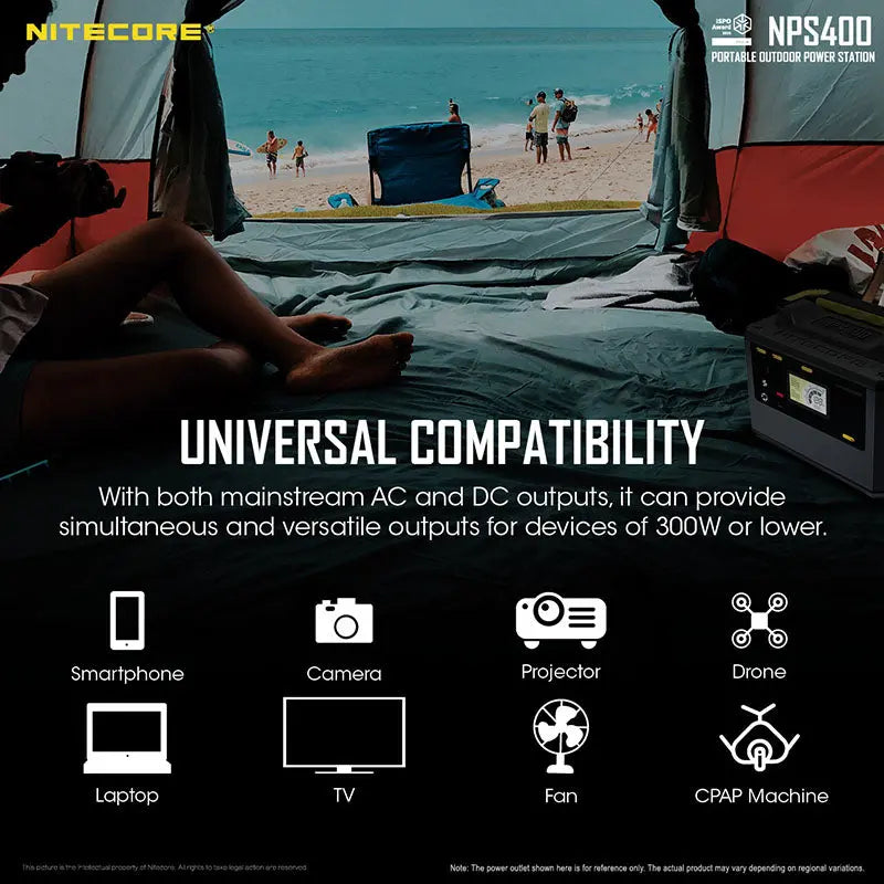 Station d'alimentation portable Batterie Nitecore NPS400 - 117000mAh  NYCTALOPE  