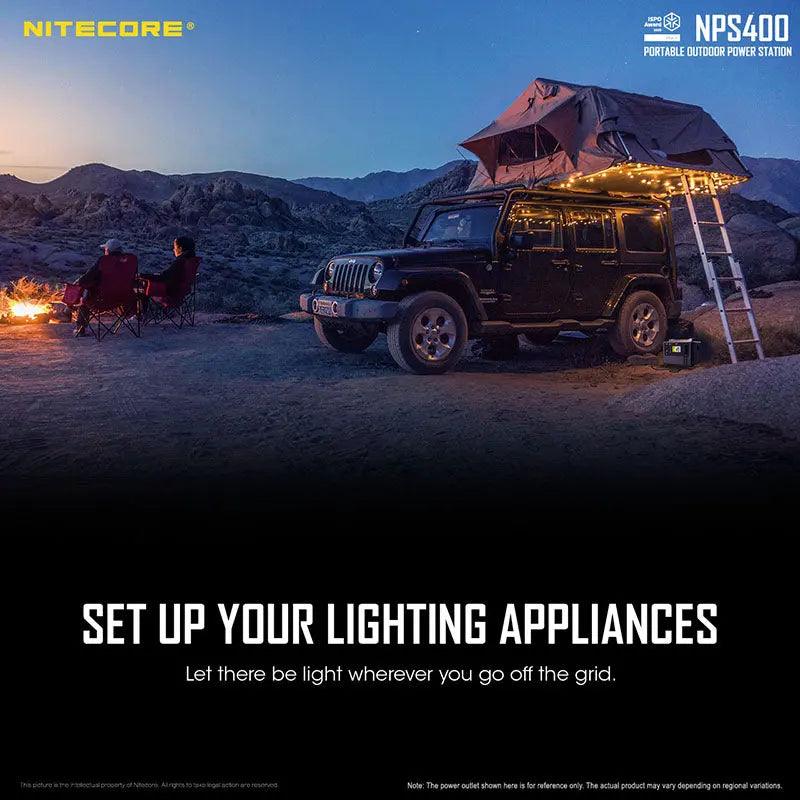 Station d'alimentation portable Batterie Nitecore NPS400 - 117000mAh  NYCTALOPE  