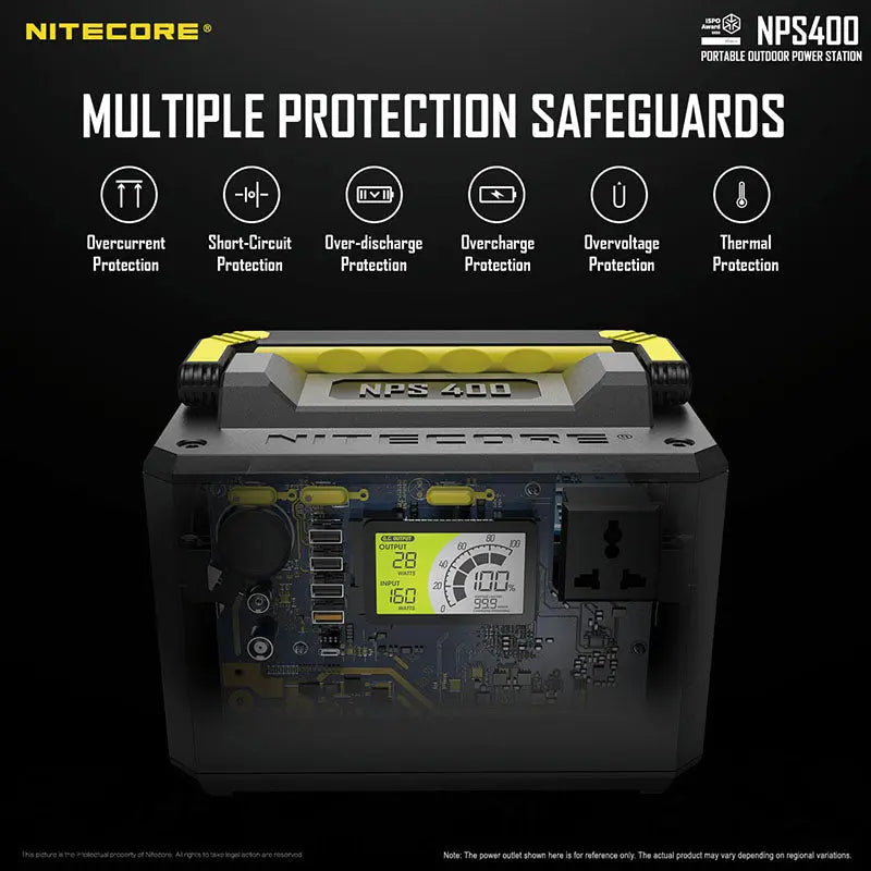 Station d'alimentation portable Batterie Nitecore NPS400 - 117000mAh  NYCTALOPE  