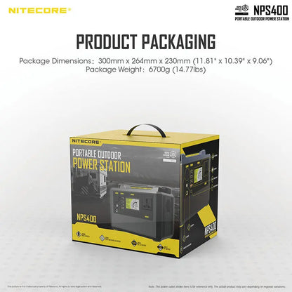 Station d'alimentation portable Batterie Nitecore NPS400 - 117000mAh  NYCTALOPE  