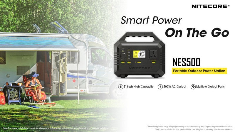 Station d'alimentation portable Batterie Nitecore NES500 – 144000mAh