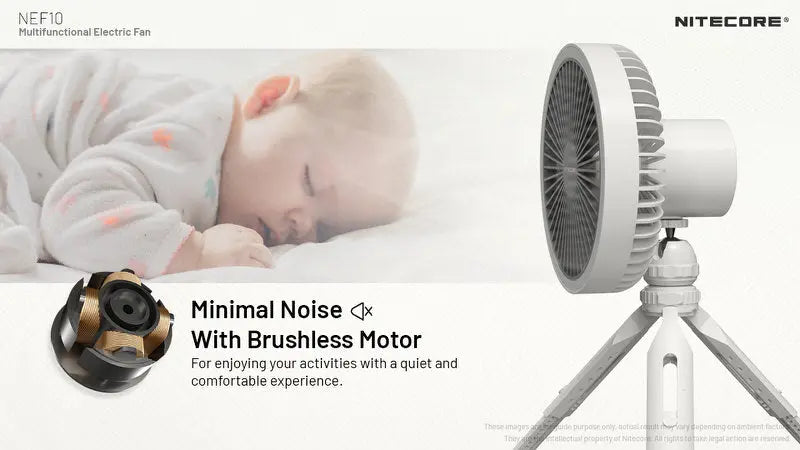 Ventilateur portable multifonction Nitecore NEF10 - Ventilateur, lampe et powerbank  NYCTALOPE  