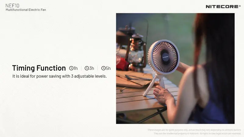 Ventilateur portable multifonction Nitecore NEF10 - Ventilateur, lampe et powerbank  NYCTALOPE  