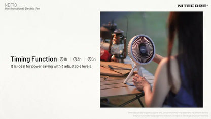 Ventilateur portable multifonction Nitecore NEF10 - Ventilateur, lampe et powerbank  NYCTALOPE  