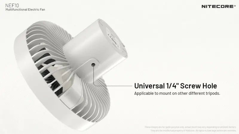 Ventilateur portable multifonction Nitecore NEF10 - Ventilateur, lampe et powerbank  NYCTALOPE  